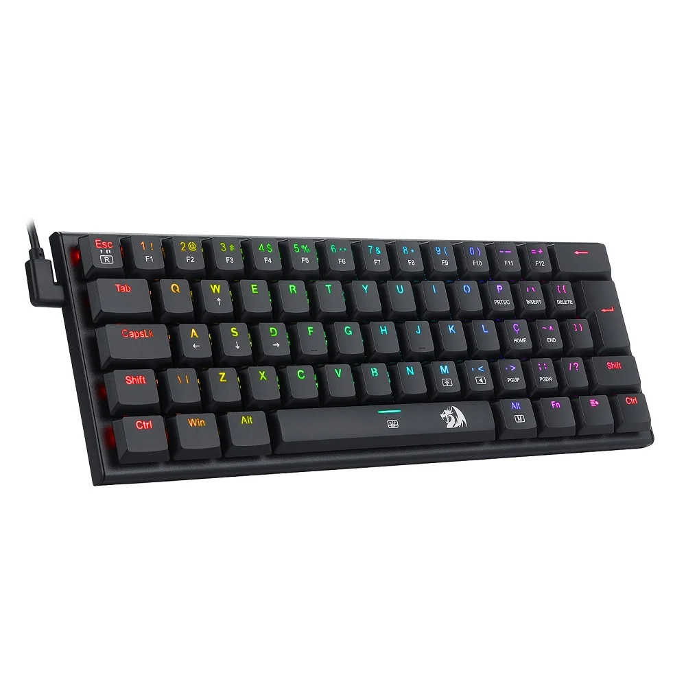 Teclado Mecânico Gamer Redragon Anivia RGB Compacto Switch Outemu Brown ABNT2 USB 2.0 - Imagem 3