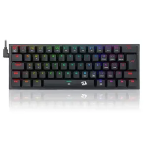 Teclado Mecânico Gamer Redragon Anivia RGB Switch Blue ABNT2 Preto K614-RGB (PT-BLUE)