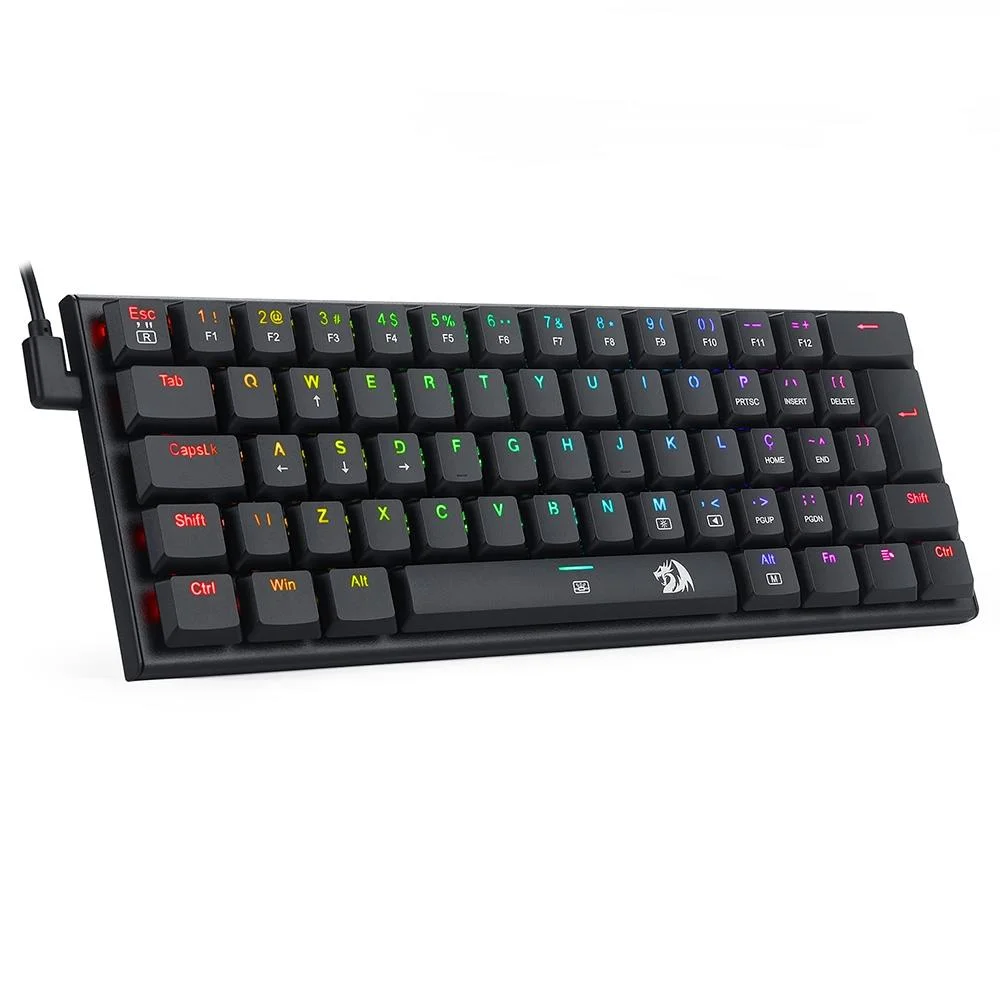 Teclado Mecânico Gamer Redragon Anivia RGB Switch Brown ABNT2 Preto K614-RGB (PT-BROWN) - Imagem 3