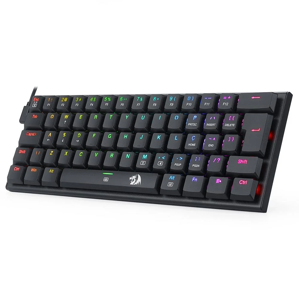 Teclado Mecânico Gamer Redragon Anivia RGB Switch Brown ABNT2 Preto K614-RGB (PT-BROWN) - Imagem 4