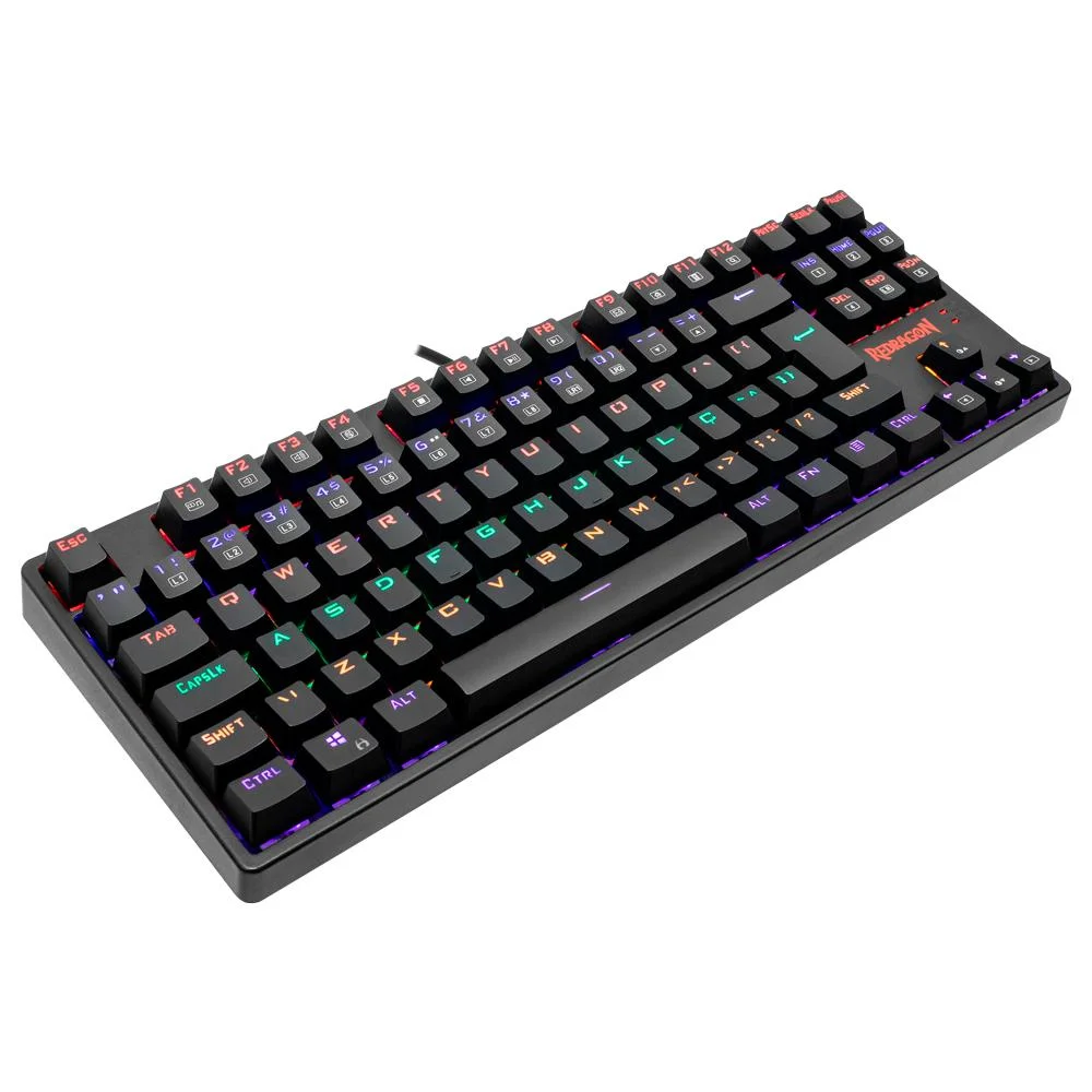 Teclado Mecânico Gamer Redragon Daksa Rainbow Switch Outemu Blue Double Shot ABNT2 K576R - Imagem 2