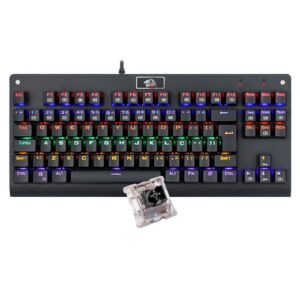 Teclado Mecânico Gamer Redragon Dark Avenger Rainbow Switch Preto K568R