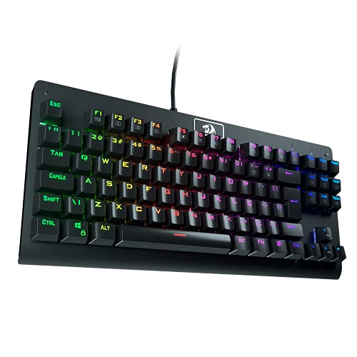 Teclado Mecânico Gamer Redragon Dark Avenger RGB Switch Blue Com Fio K568-2 - Imagem 1