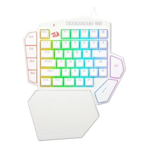 Teclado Mecânico Gamer Redragon Diti X RGB Switch Azul Branco K601W-RGB Blue