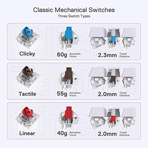 Teclado Mecânico Gamer Redragon Dragonborn RGB 60% Switch Marrom ABNT2 Branco - Imagem 3