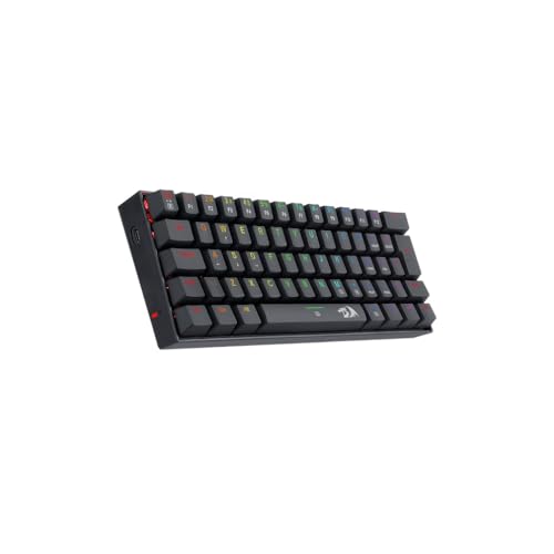 Teclado Mecânico Gamer Redragon Dragonborn RGB Switch Brown 60% ABNT2 Preto K630RGB-1 - Imagem 1