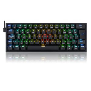Teclado Mecânico Gamer Redragon Fizz Pro RGB K616-RGB-B