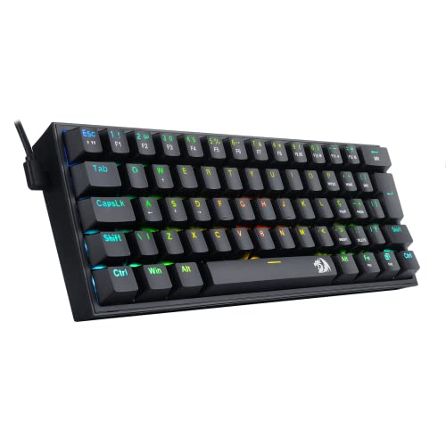 Teclado Mecânico Gamer Redragon Fizz RGB Switch Brown Preto - Imagem 2