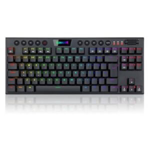Teclado Mecânico Gamer Redragon Horus Mini Low Profile 60% Switch Brown Preto