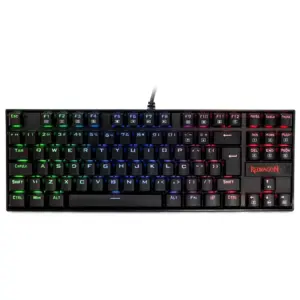Teclado Mecânico Gamer Redragon Kumara Anti-Ghosting RGB Switch Outemu Blue ABNT2 Preto K552RGB-1 (PT-BLUE)