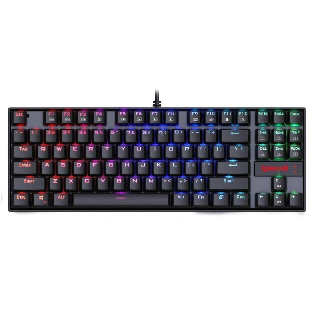 Teclado Mecânico Gamer Redragon Kumara RGB Switch Outemu Blue Anti-Ghosting ABNT2 K552RGB-1 PT - Imagem 1