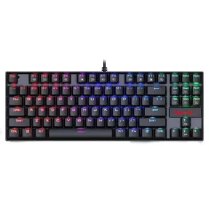 Teclado Mecânico Gamer Redragon Kumara RGB Switch Outemu Blue Anti-Ghosting ABNT2 K552RGB-1 PT