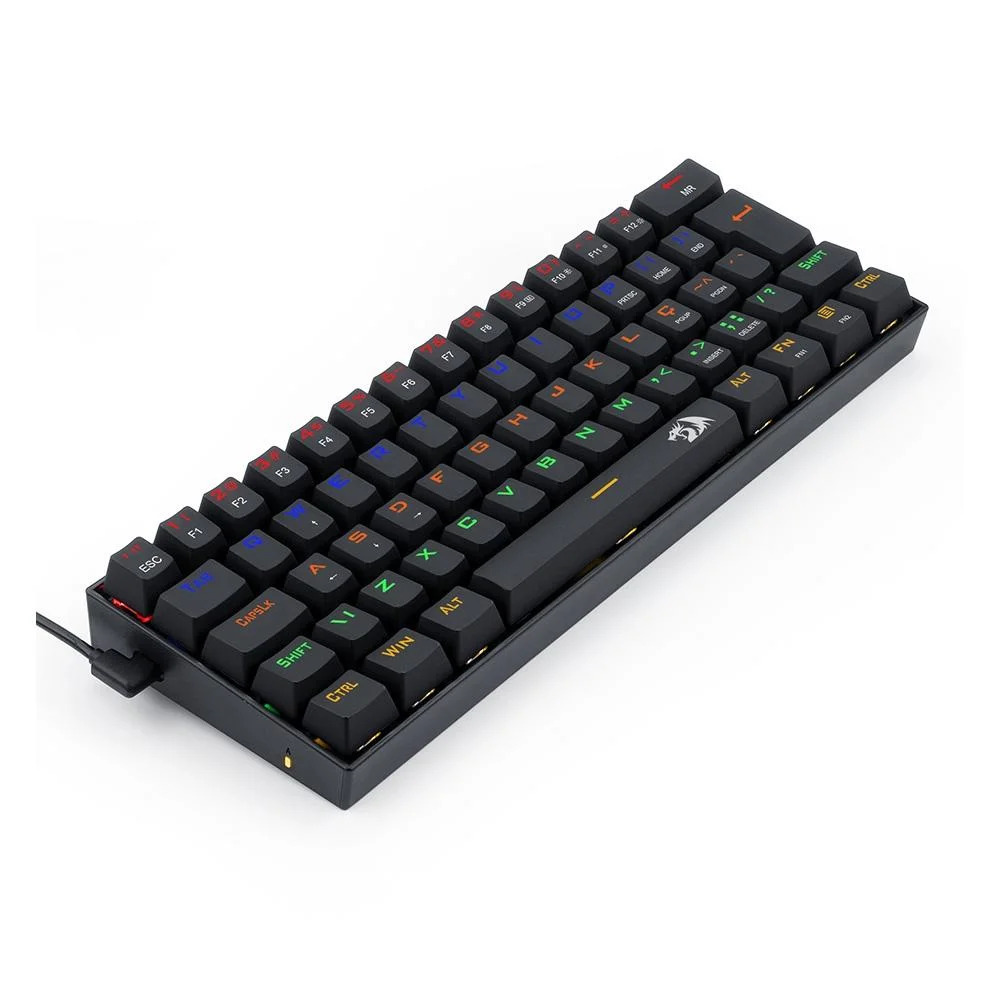 Teclado Mecânico Gamer Redragon Lakshmi Rainbow Switch Black ABNT2 Preto K606R (PT-BLACK) - Imagem 3