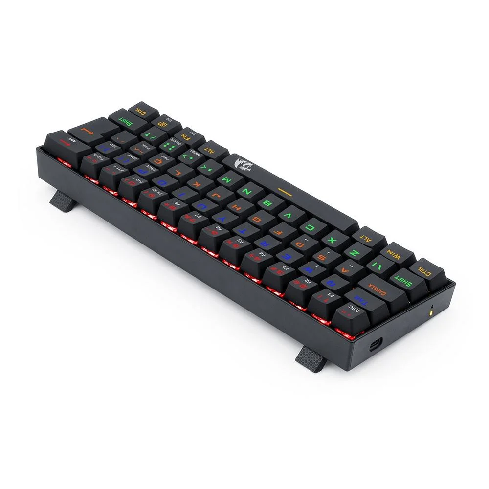 Teclado Mecânico Gamer Redragon Lakshmi Rainbow Switch Black ABNT2 Preto K606R (PT-BLACK) - Imagem 4