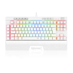 Teclado Mecânico Gamer Redragon Magic-Wand Pro RGB Switch Vermelho ABNT2 Branco K587W-RGB
