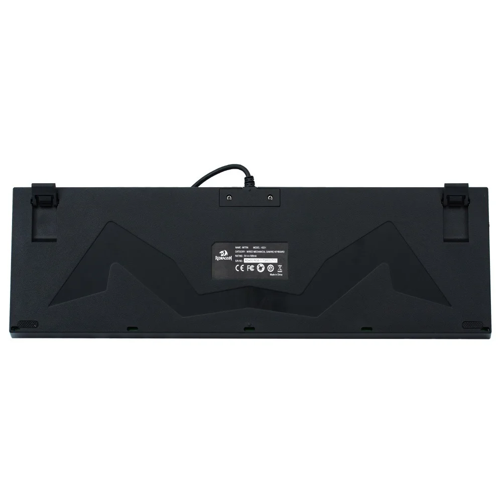 Teclado Mecânico Gamer Redragon Mitra K551-1 Iluminação Vermelha Switch Outemu Blue ABNT2 + Switches Sobressalentes - Imagem 3