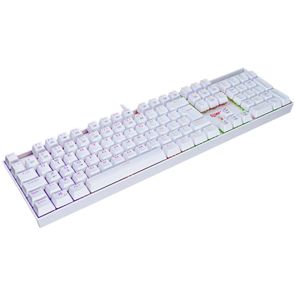 Teclado Mecânico Gamer Redragon Mitra Lunar Switch Blue N-Key Rollover Anti-Ghosting ABNT2 K551W-RGB - Imagem 3