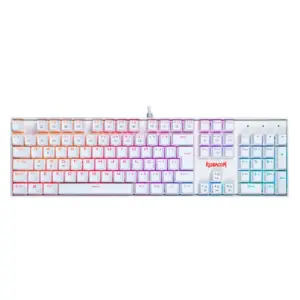 Teclado Mecânico Gamer Redragon Mitra Lunar Switch Blue N-Key Rollover Anti-Ghosting ABNT2 K551W-RGB