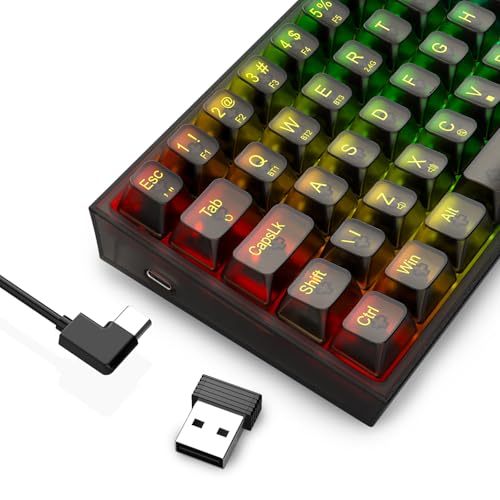 Teclado Mecânico Gamer Redragon Pollux Pro Wireless RGB Switch Crystal Preto K628CTB-RGB-PRO PT - Imagem 2