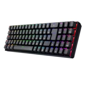 Teclado Mecânico Gamer Redragon Zed Pro RGB Wireless Switch Marrom Preto K627P-WNS-B (PT-BROWN)