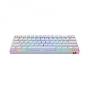 Teclado Mecânico Gamer Sem Fio Redragon Draconic Pro RGB Bluetooth Switch Azul 60% ABNT2 Branco K530W-RGB-PRO