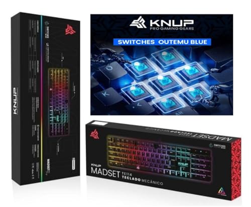 Teclado Mecânico Gamer Switch Blue LED RGB 12 Cores Rainbow Anti-Ghosting USB - Imagem 3