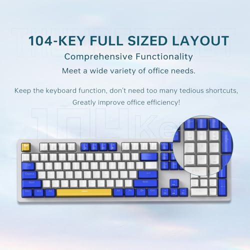 Teclado Mecânico Gamer Thunderobot KG3104C Switch Blue USB - Imagem 2