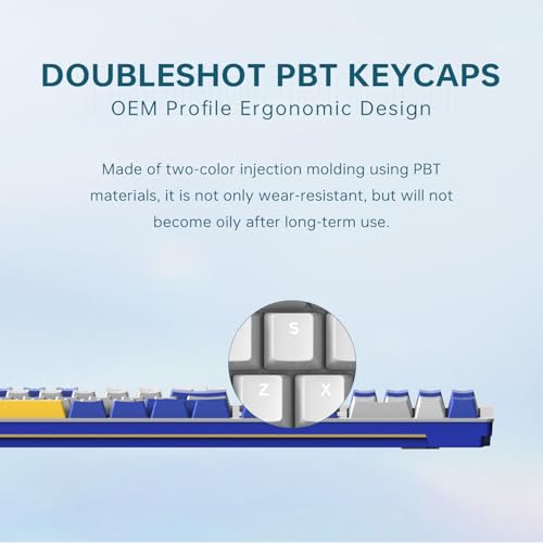 Teclado Mecânico Gamer Thunderobot KG3104C Switch Blue USB - Imagem 4