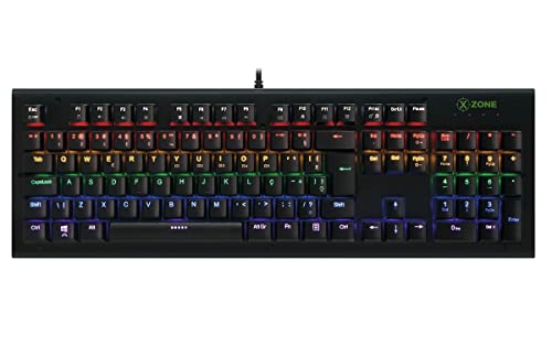 Teclado Mecânico Gamer Xzone GTM-01 LED Switch Blue Anti-Ghosting Full Board ABNT2 - Imagem 2