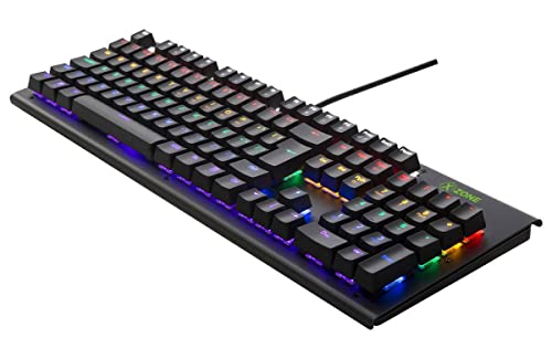 Teclado Mecânico Gamer Xzone GTM-01 LED Switch Blue Anti-Ghosting Full Board ABNT2
