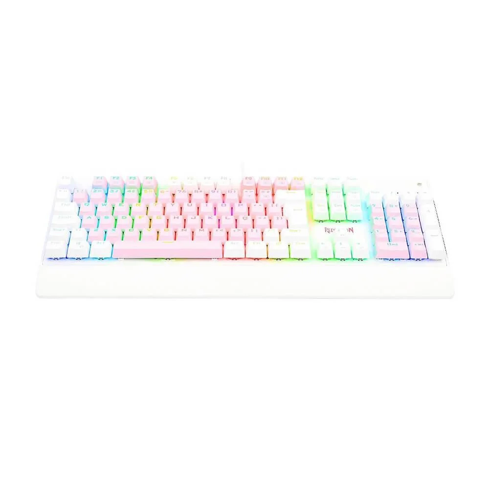 Teclado Mecânico Gamer Redragon Kala Switch Marrom Rosa e Branco PT - Imagem 4