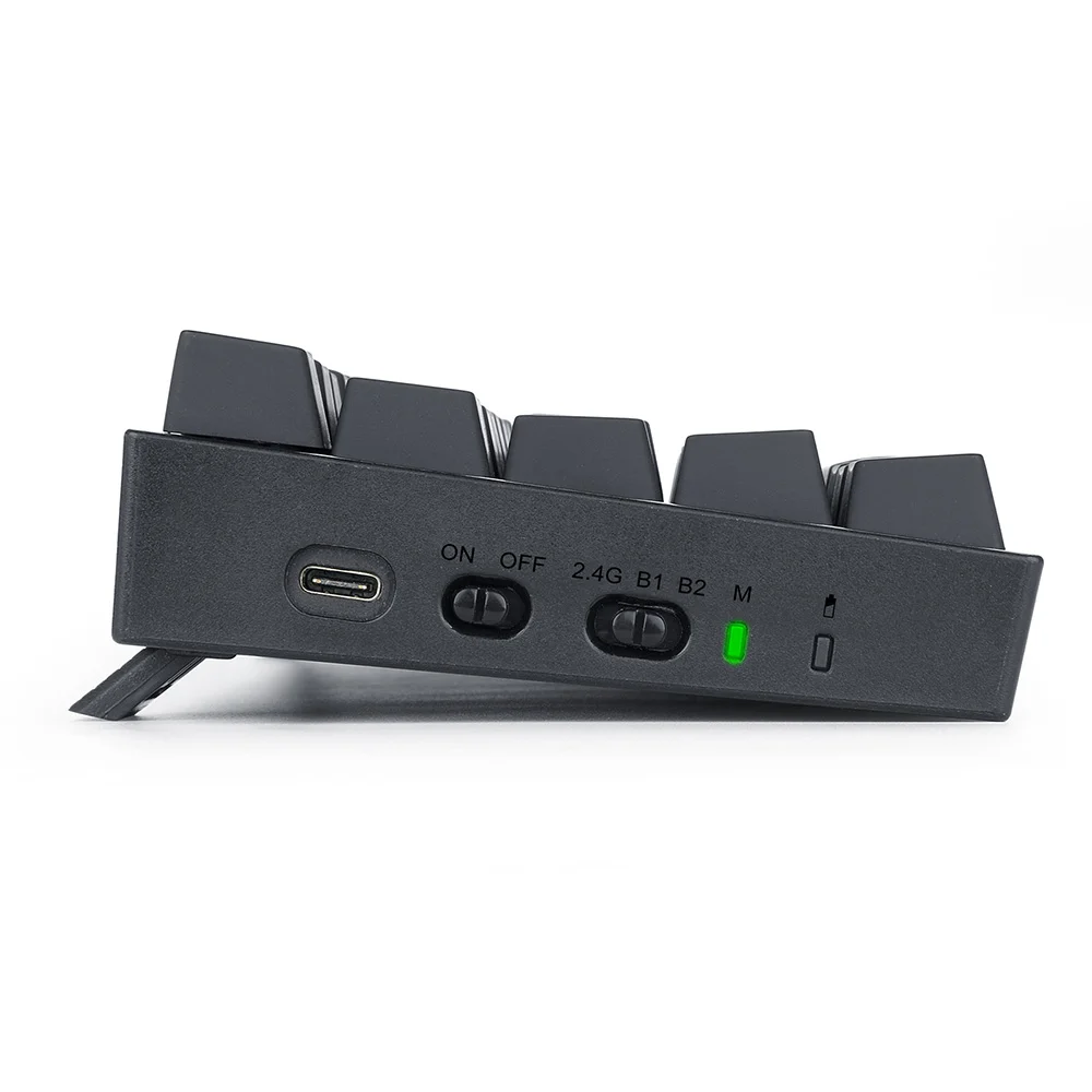 Teclado Mecânico Sem Fio Gamer Redragon Draconic Pro RGB Bluetooth ABNT2 Switch DIY Azul Preto - Imagem 3