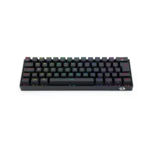 Teclado Mecânico Sem Fio Gamer Redragon Draconic Pro RGB Bluetooth ABNT2 Switch DIY Azul Preto