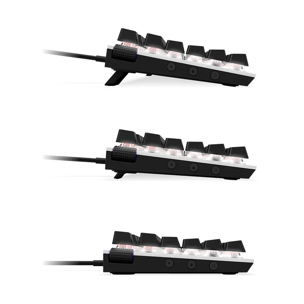 Teclado Mecânico NZXT Function Mini TKL RGB Switch Red Anti-Ghosting US Branco KB-175US-WR - Imagem 4