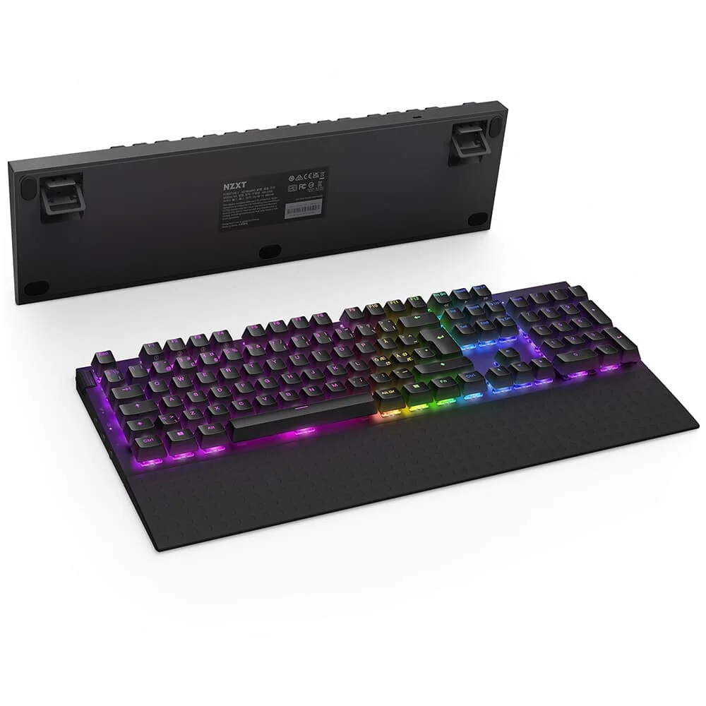 Teclado Óptico Gamer NZXT Function 2 Full Size RGB USB-C Layout US Preto KB-001NB-US - Imagem 3