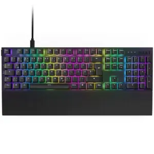 Teclado Óptico Gamer NZXT Function 2 Full Size RGB USB-C Layout US Preto KB-001NB-US