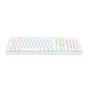 Teclado Óptico Gamer Redragon Surara Pro RGB Switch Vermelho ABNT2 Branco