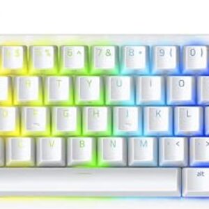 Teclado Óptico-Mecânico Gamer Razer Huntsman Mini Chroma Switch Purple US USB Tipo-C Mercurio Branco RZ03-03390300-R3M1