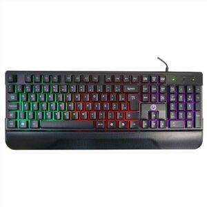 Teclado Semi Mecânico Gamer BrazilPC Rainbow USB Preto BPC-K7038