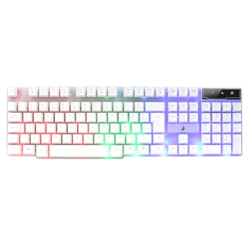 Teclado Semi Mecânico Gamer Rise Mode G1 Full Membrana USB Branco RM-TG-01-FW - Imagem 3