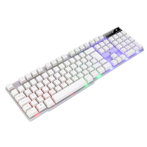 Teclado Semi Mecânico Gamer Rise Mode G1 Full RGB Rainbow USB Branco RM-TG-01-FW - Imagem 2
