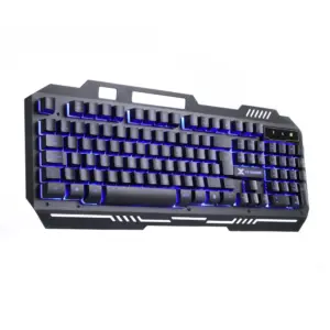 Teclado Gamer Sensação Mecânica Vinik VXShield LED Azul Multimídia USB ABNT2 GT600