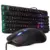 Kit Teclado Semi Mecânico Gamer + Mouse Knup LED USB KP-TE118