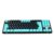 Teclado Gamer Aplus Gasket Iara Obsidian Aqua 80% Switch Blue Huano Hotswap Preto AK400
