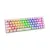 Teclado Mecânico Gamer Evolut Lumini 60% LED Switch Azul ABNT2 Transparente Branco EG217