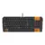 Teclado Mecânico Gamer Checkpoint KX-500 RGB Switch Red Anti-Ghosting Leaf Ninja Full Naruto Preto e Laranja NA-KB-1001