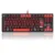 Teclado Mecânico Gamer Redragon Flamengo Nation LED Vermelho Switch Brown Preto FL576