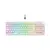 Teclado Mecânico Gamer Force One Yari RGB Switch Gateron Amarelo Keycap Personalizável Hotswap Cabo Removível Branco FR.TC.YA.01