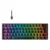 Teclado Mecânico Gamer Hyrax Thunder HCK61 RGB Switch Red ABNT2 Preto HCK61B-RED-RGB