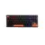 Teclado Mecânico Gamer New Hero Commander TKL Rainbow Switch Blue USB ABNT Preto e Laranja